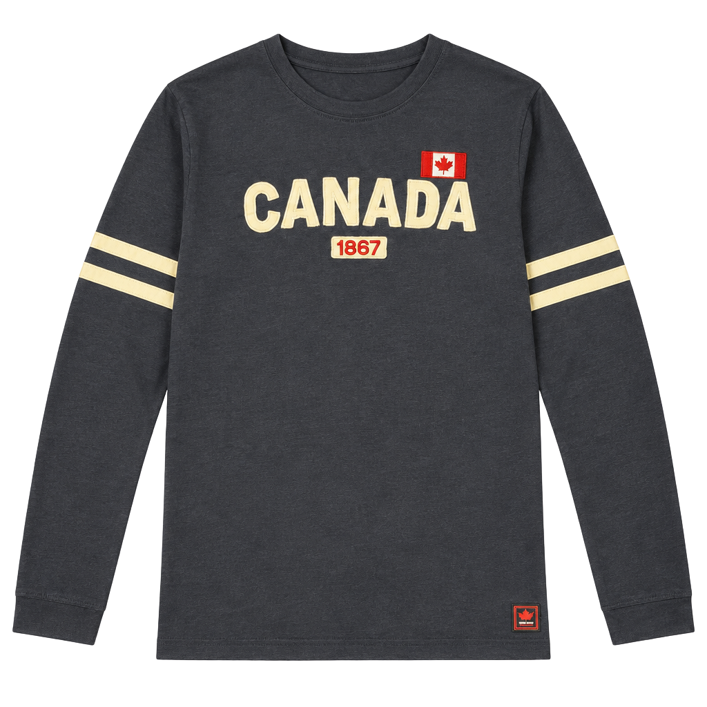 Kalson True North Canada Long Sleeve Shirt Size M Black 1867 1
