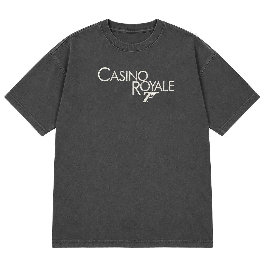 Port and Company Casino Royale T-Shirt Size XL Black James Bond Movie Promo 1
