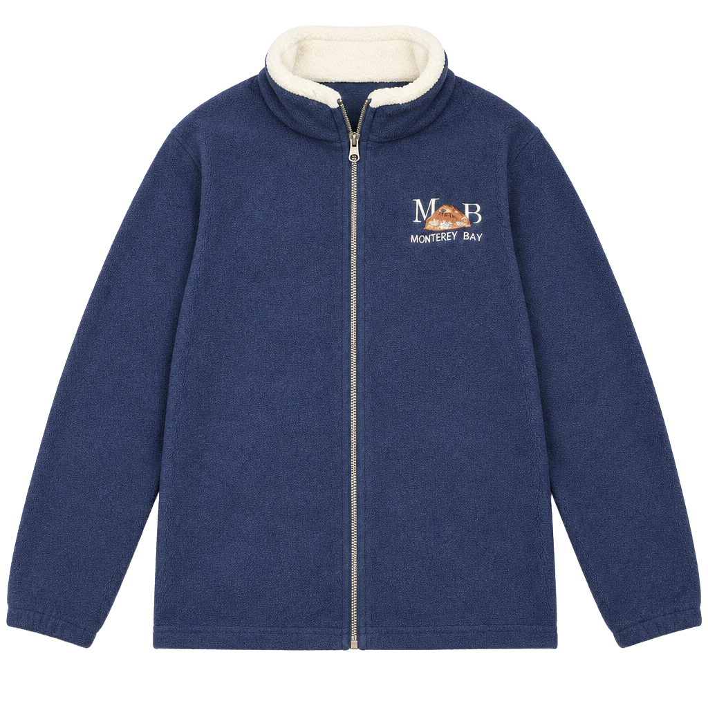 Monterey Bay Fleece Full Zip Jacket Navy Blue 1