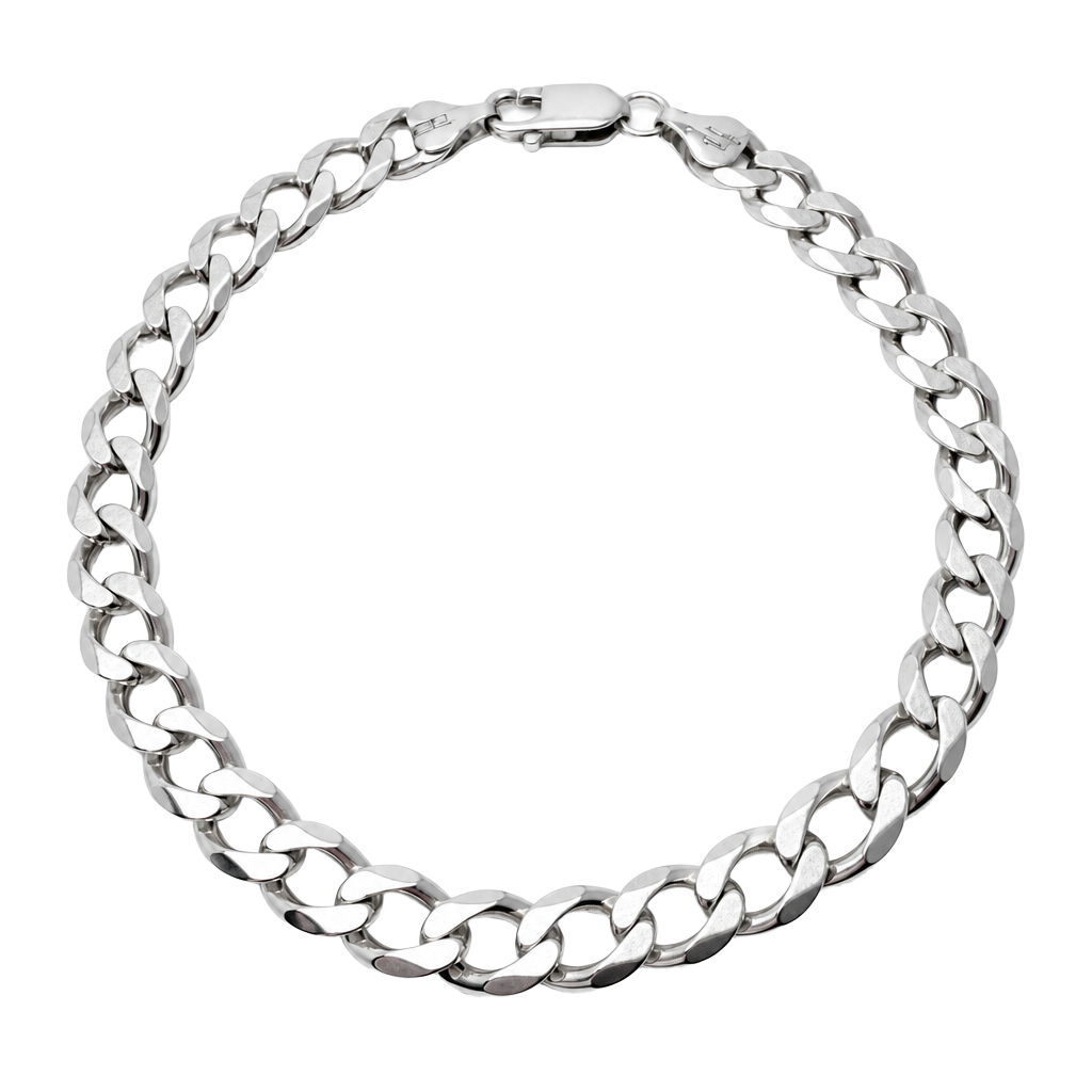 925 Italian Made Curb Chain Necklace 925 Sterling Silver 1