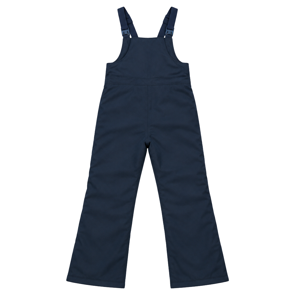 Athletech Ski Bib Overalls Size 10/12 youth Black Snow Pants 1