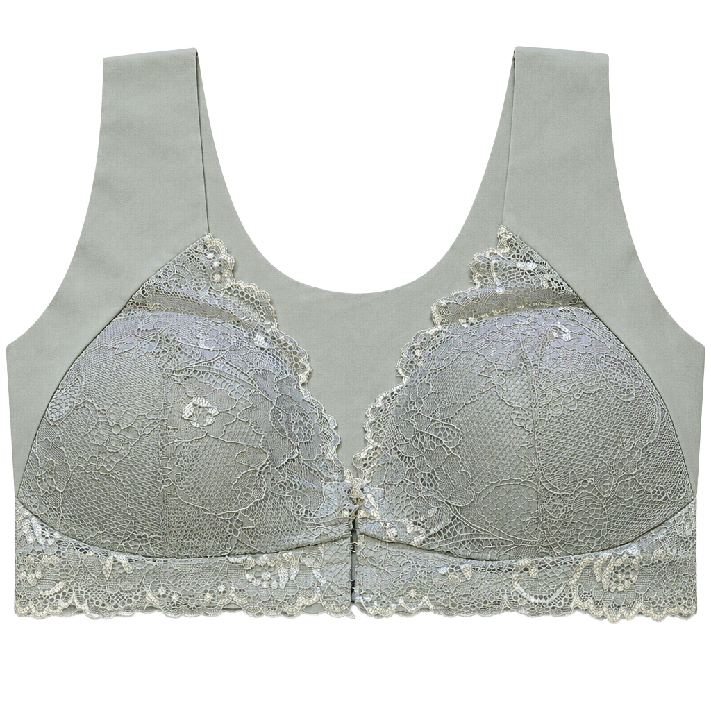Unbranded Front Closure Lace Wireless Bra Size 5XL mint green nwot 1