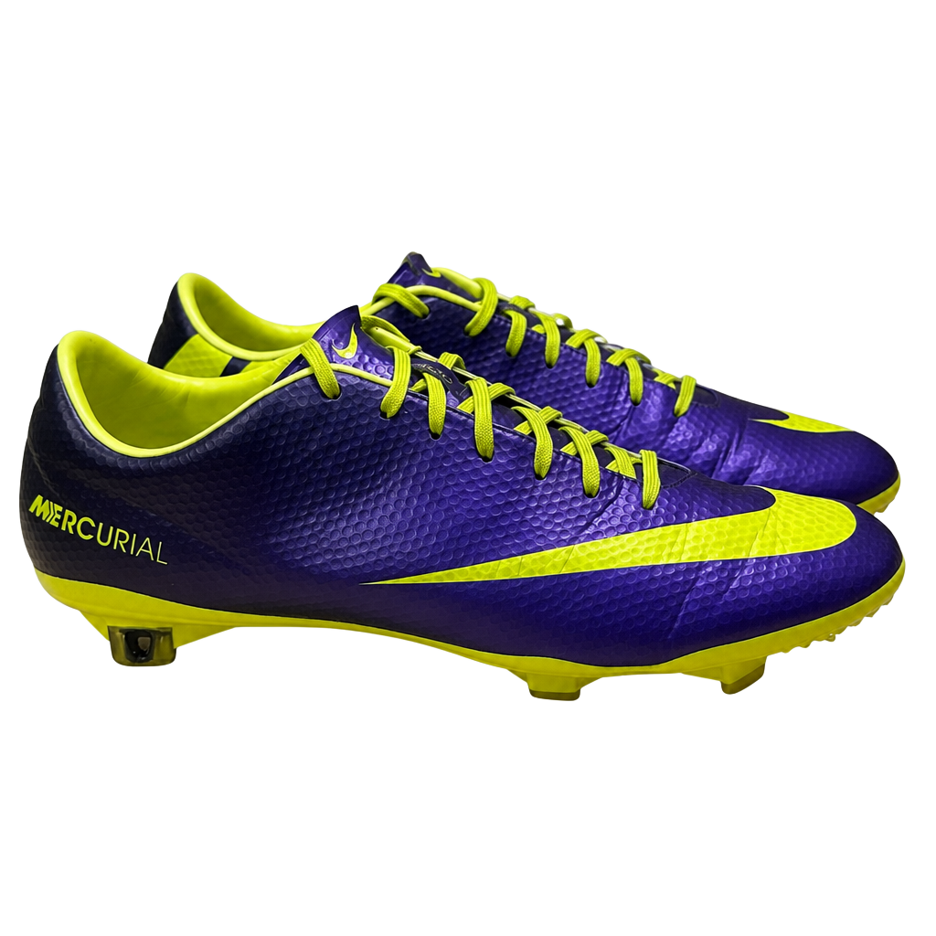 Nike Mercurial Vapor IX ACC Soccer Cleats Purple/Volt Size US 10.5 EUR 44.5 1