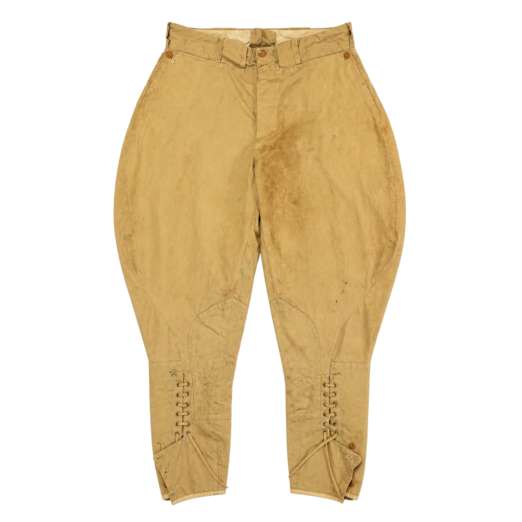Vintage WWI US Army M1917 summer khaki trousers Size 29 Perfect Worn Condition 1