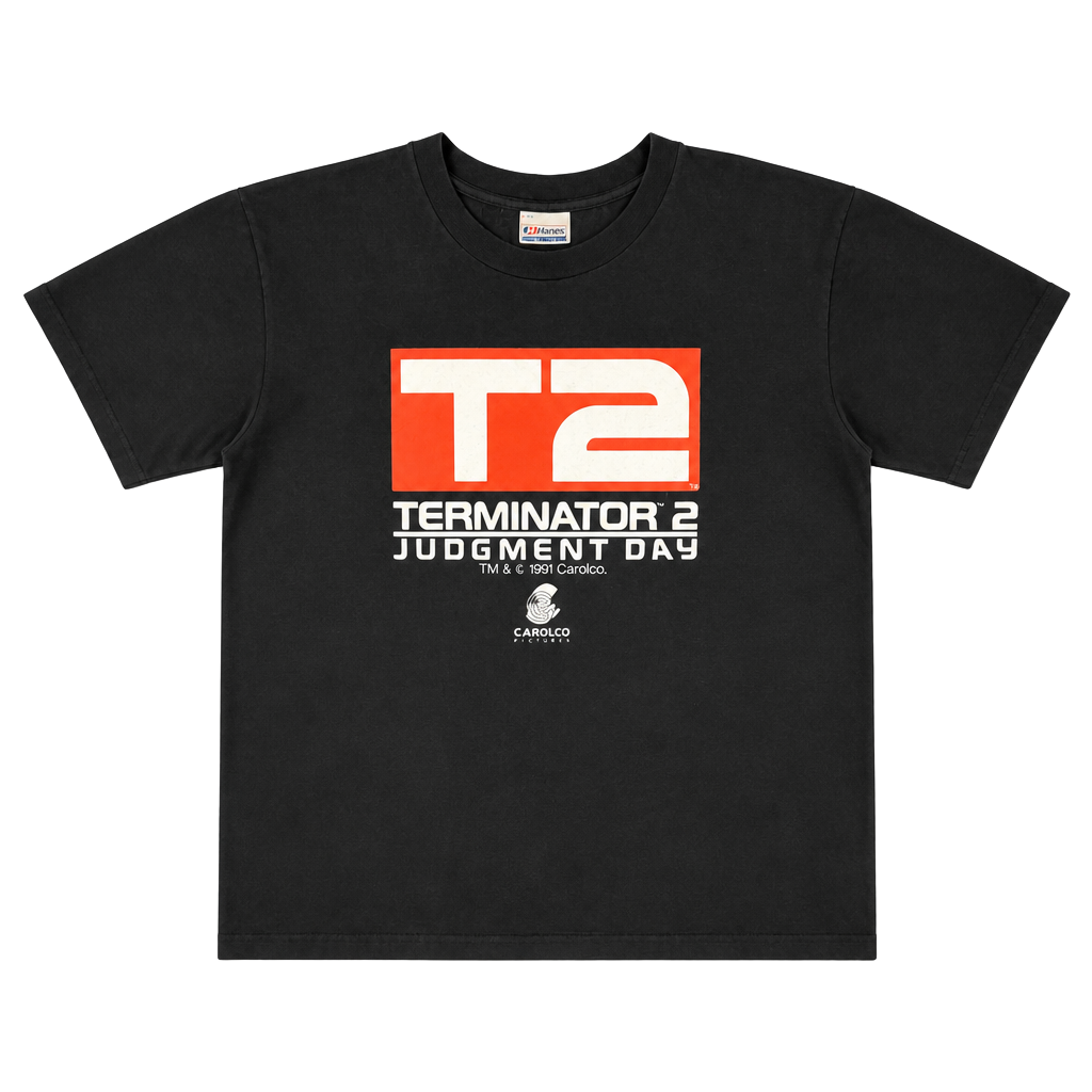 Vintage 1991 Terminator 2 Judgment Day T2 Movie Promo TShirt Single Stitch L 1