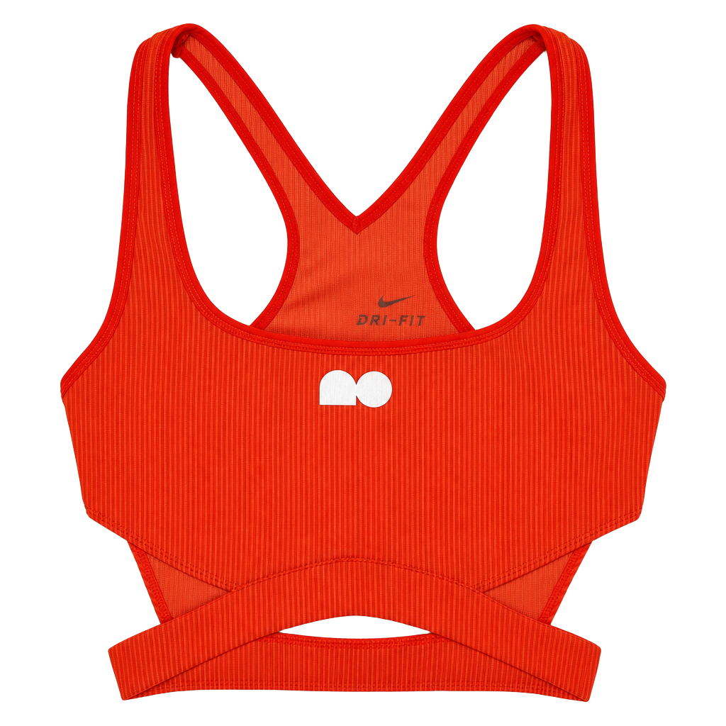 Nike Womans Naomi Osaka Court Tennis Crop Top Orange Sz xs. pickleball 1