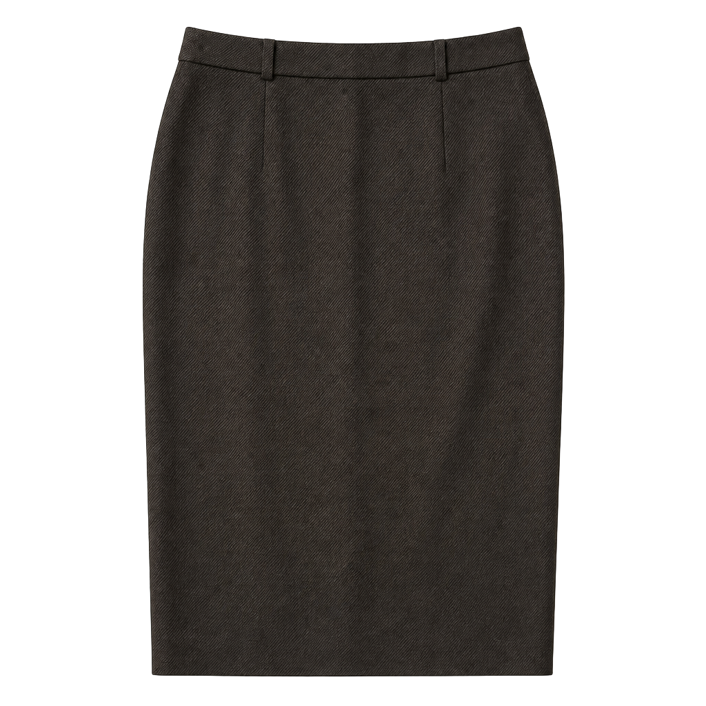 Waldman Skirt de Luxe Vintage 100% Virgin Wool Pencil Skirt Made in England 1