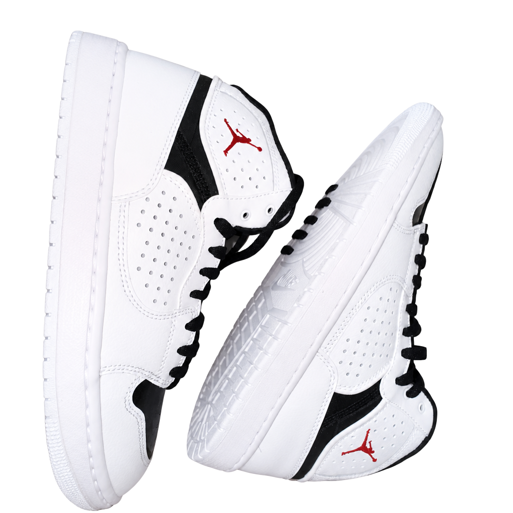 Jordan Access White Gym Red Black Basketball Shoes AR3762-101 Men's Size 10 1