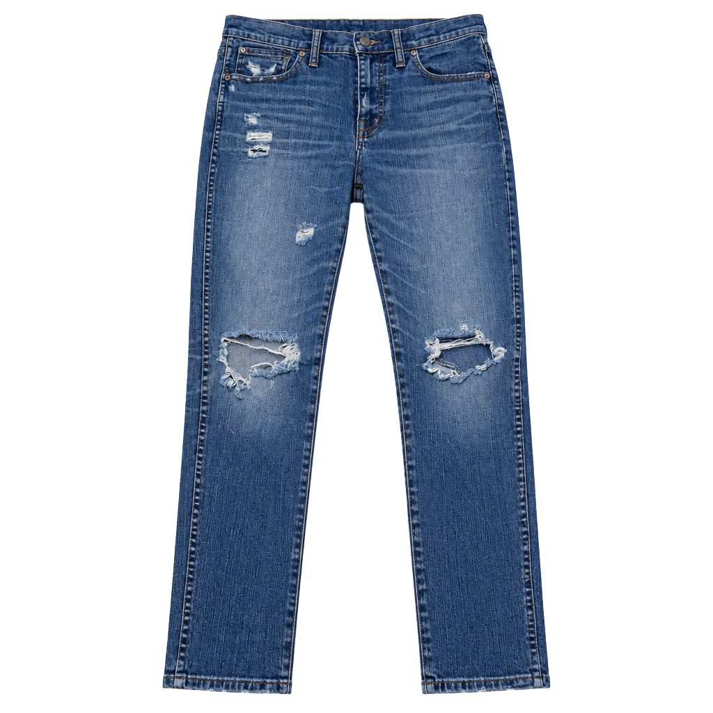 Madewell 9" High Riser Skinny Skinny Jeans Size 28 Distressed Blue Denim 1