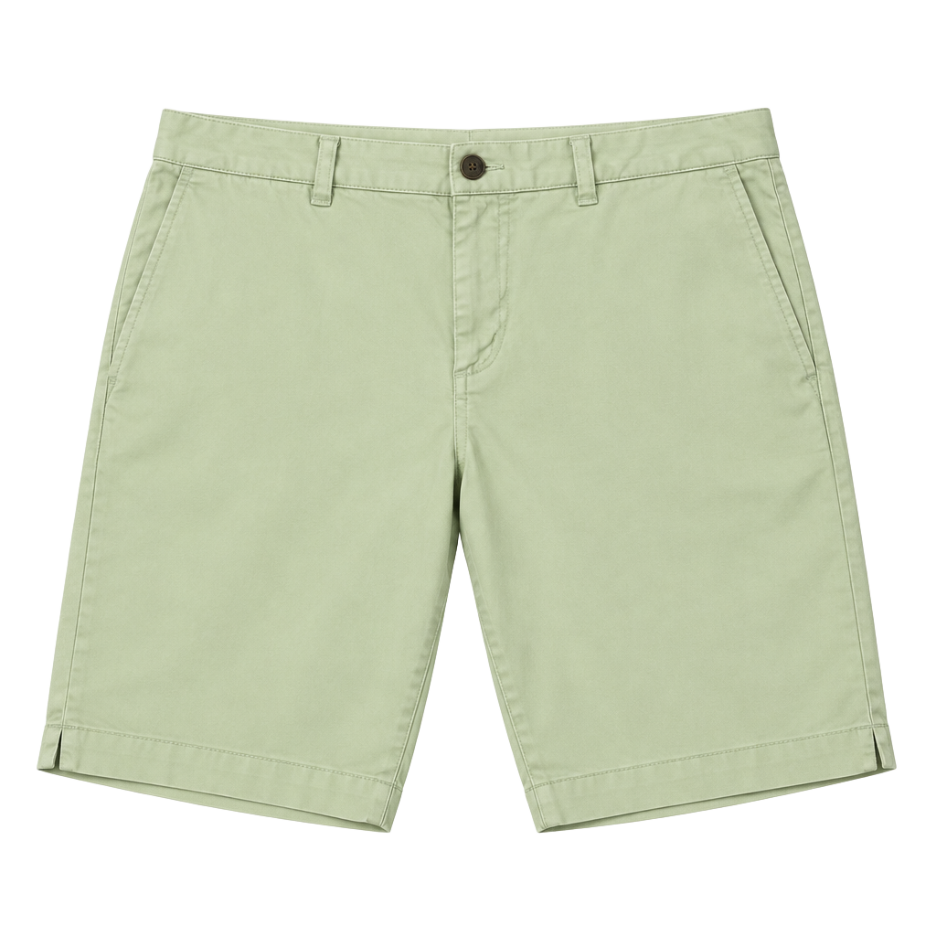 Faded Glory Size 14 Light Yellow Chino Shorts Cotton Blend 1