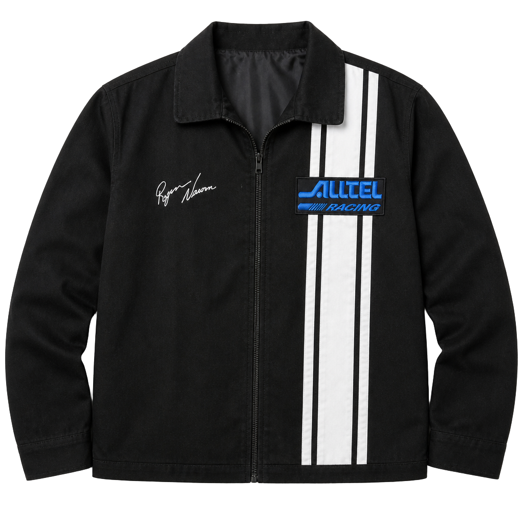 Team Caliber Ryan Newman Nascqr Alltel Racing Jacket Men's XL Black 1