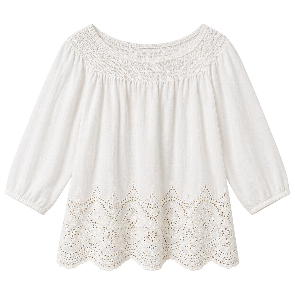 Lovesick Off The Shoulder Eyelet Top White Size M 1