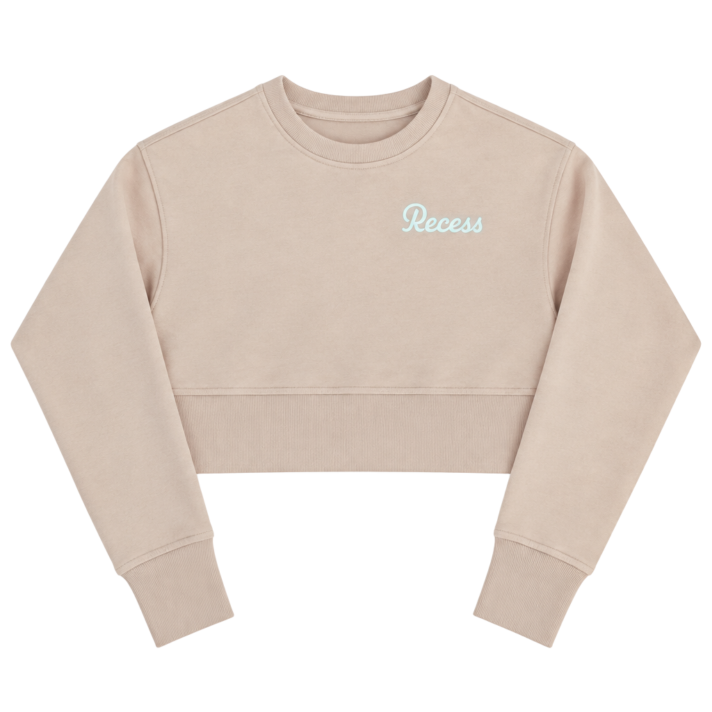 Zella Recess Pickleball Club Cropped Sweatshirt Size L Pink 1