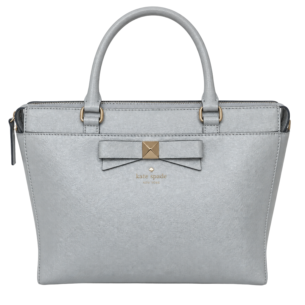 BRAND NEW! Kate Spade Jeanne Beacon Court Satchel Grey Leather Bag 1