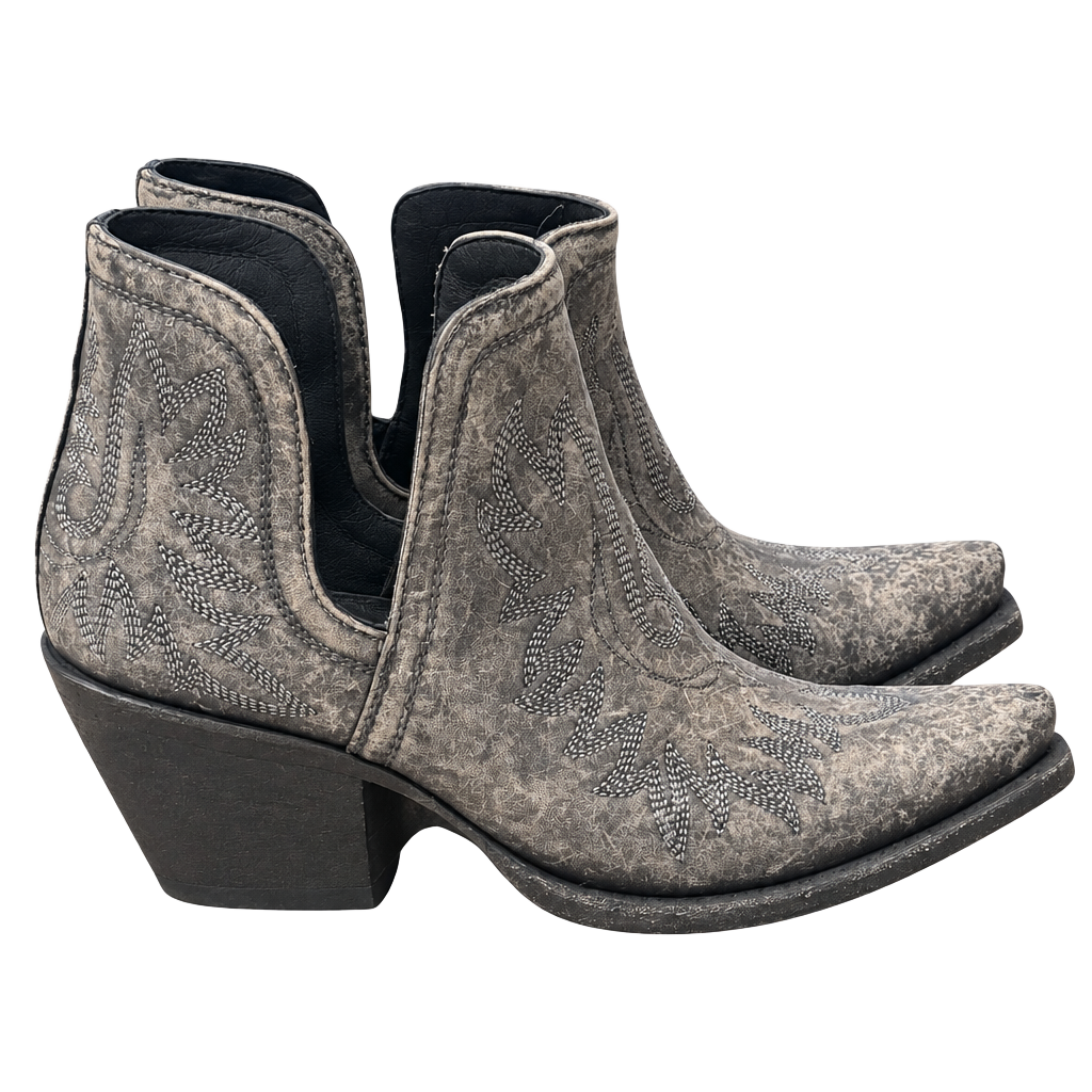 Ariat Dixon Western Boot Size 9 Naturally Distressed Black 1