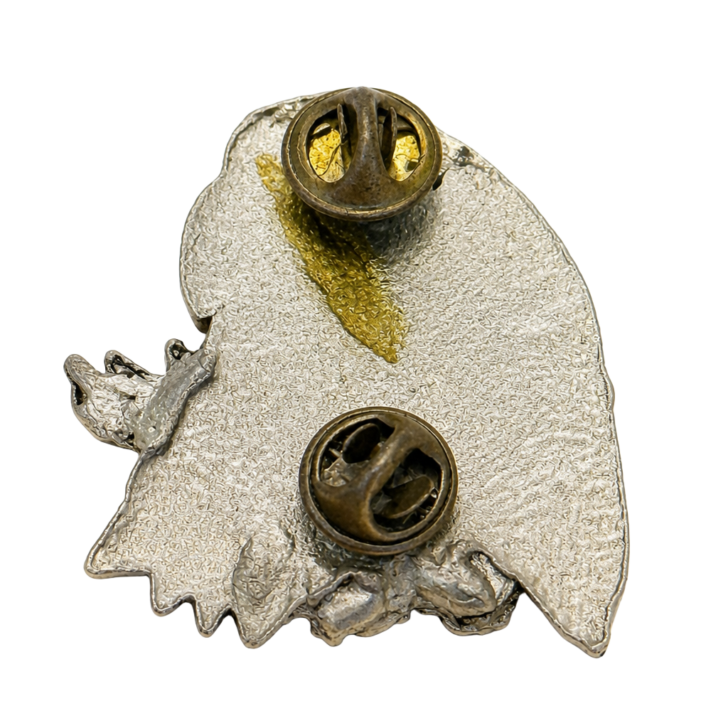 Vintage EGE Eagle Head Pewter Lapel Pin 1