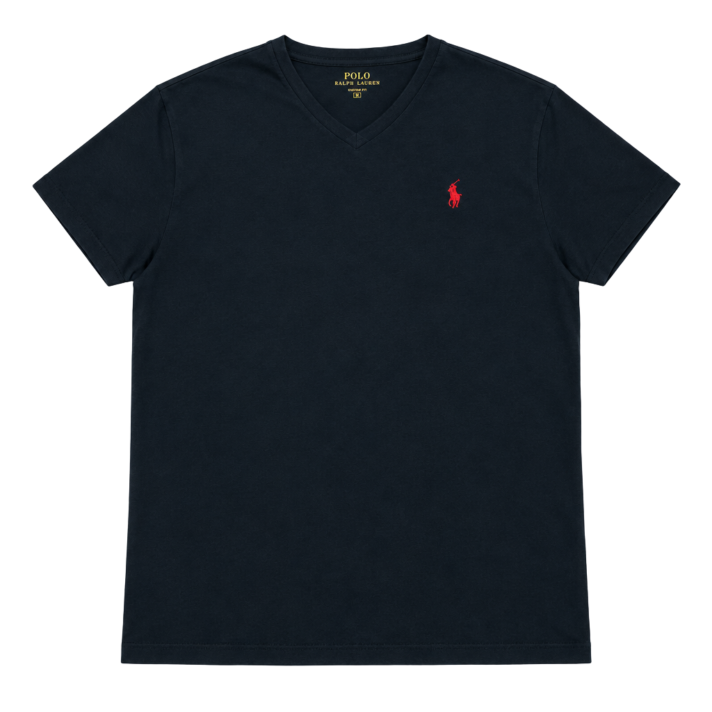Polo Ralph Lauren Classic Fit V-Neck T-Shirt Size XXL Black 1
