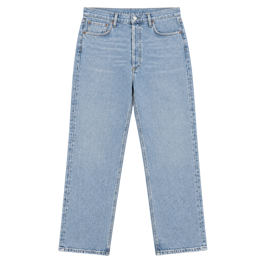 Agolde 90'S PINCH WAIST CROP in ripple NWT Sz 32 1