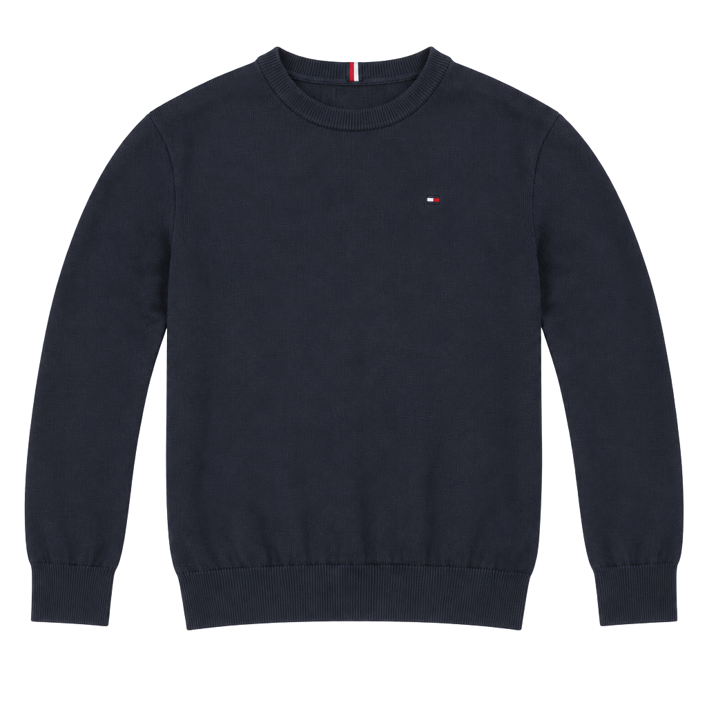 Tommy Hilfiger Crewneck Sweater Size XL Black Cotton Long Sleeve 1