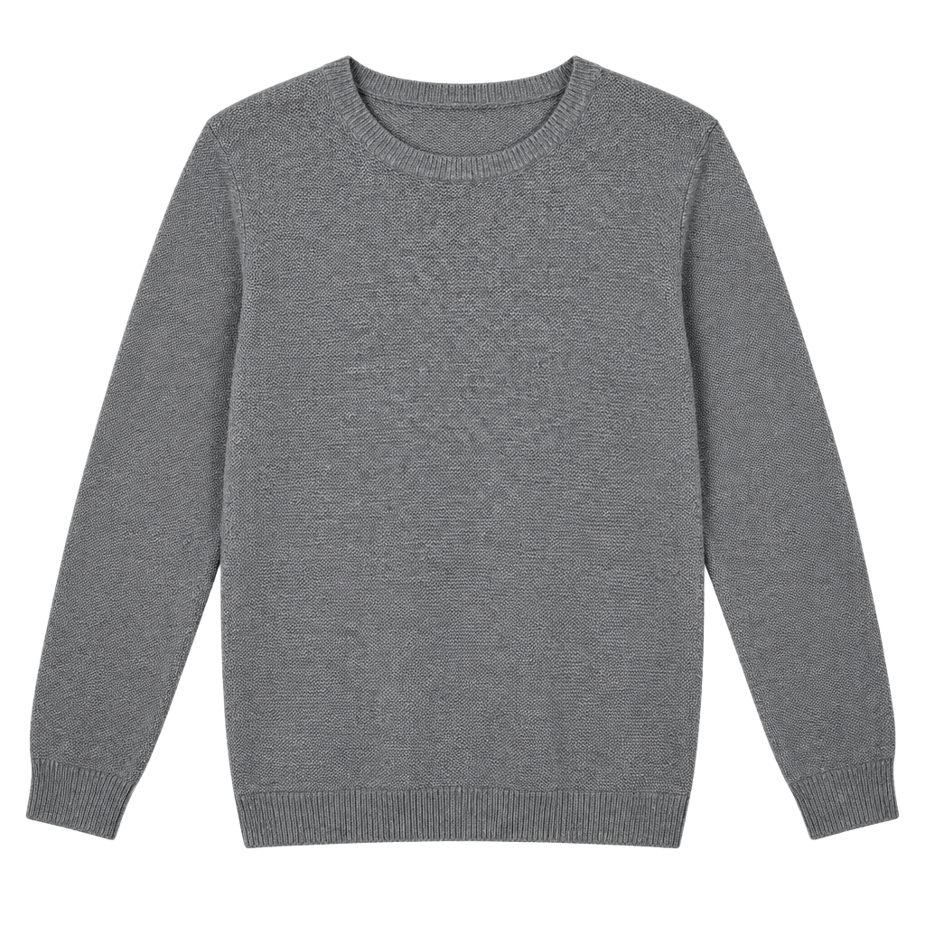 Madewell Crewneck Sweater Size L Gray Cotton Blend Knit Pullover 1