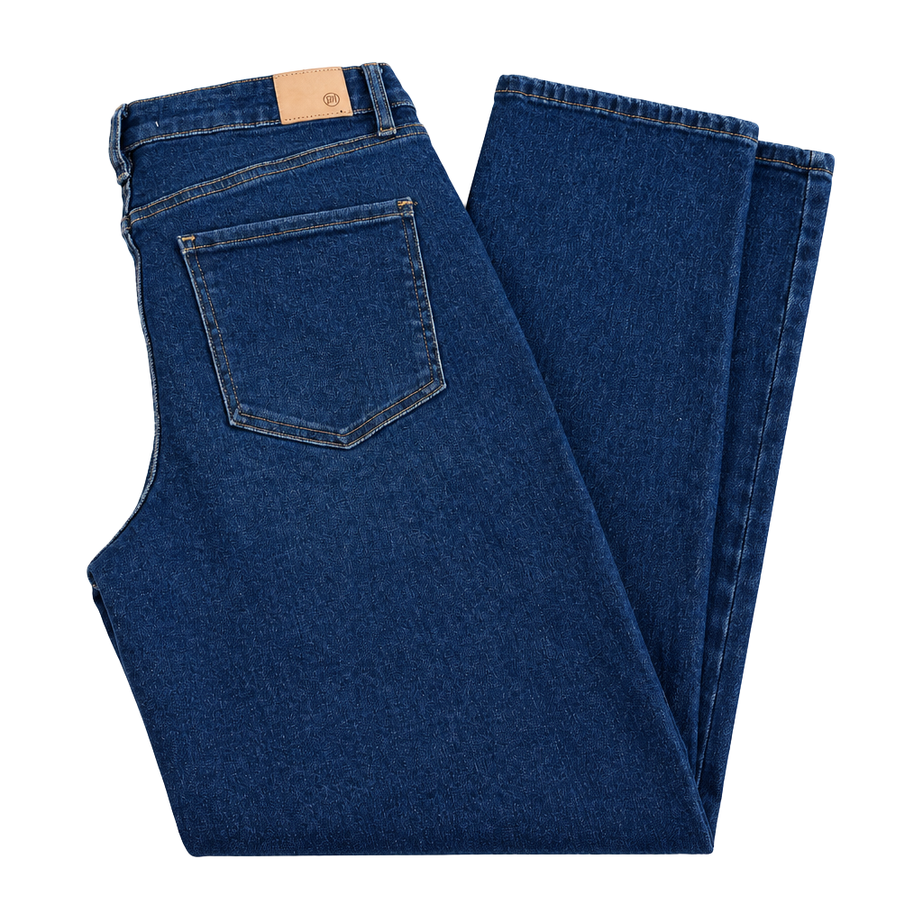 RFM Wide Leg Jeans Size 11/30 Dark Wash Stretch Denim 1
