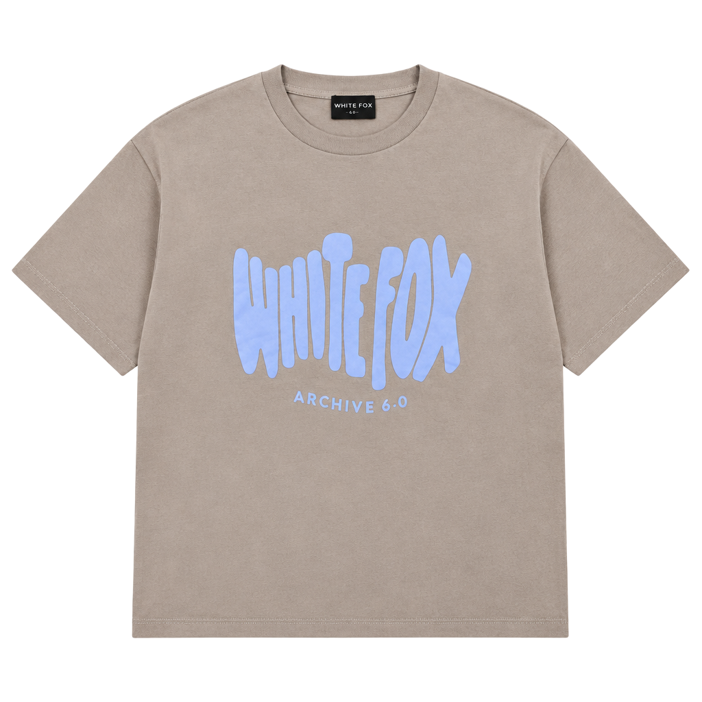White Fox Archive 6.0 T-Shirt Size M/L Tan Graphic Tee 1