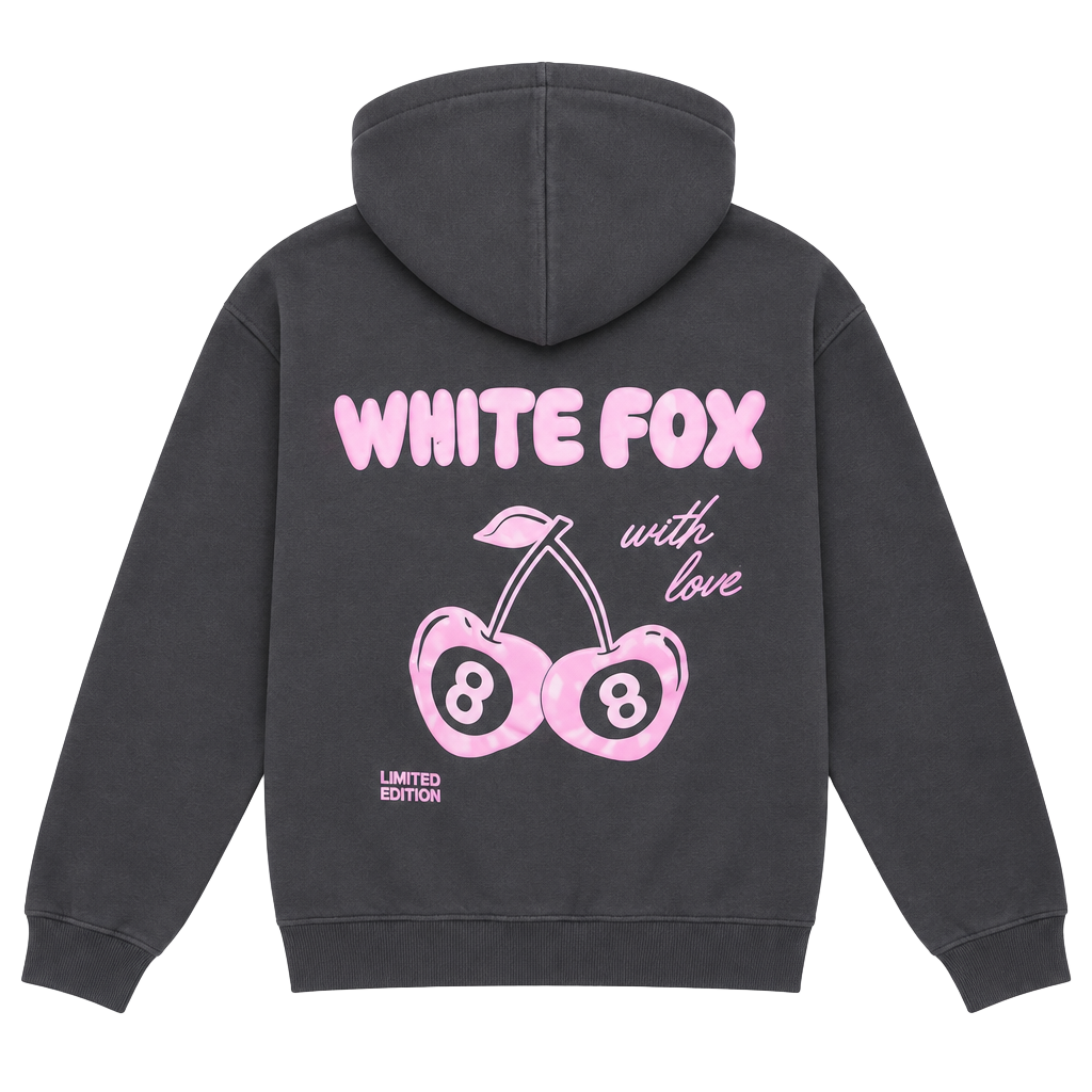 White Fox Limited Edition Cherry 8 Ball Hoodie 1