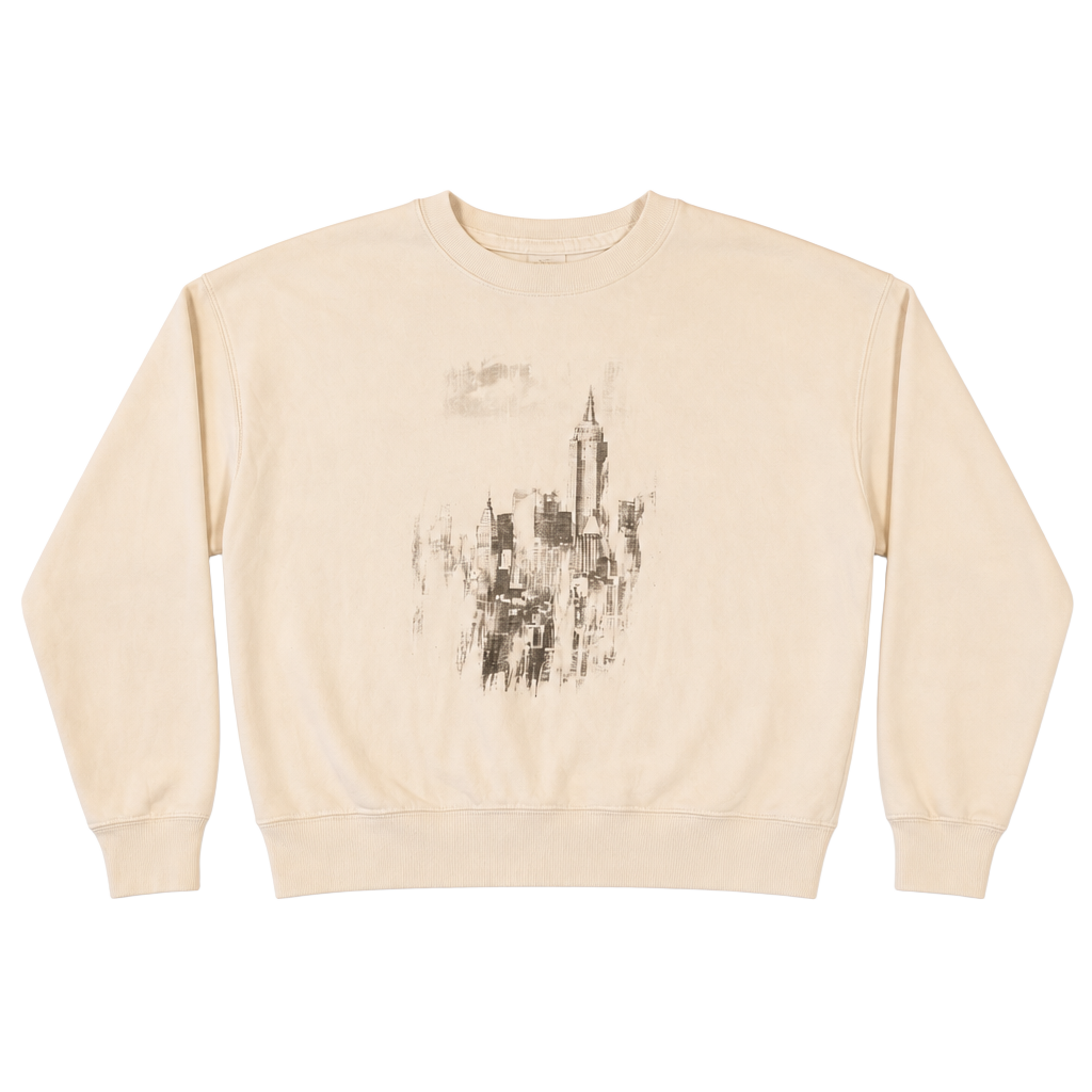 Abercrombie & Fitch New York City Skyline Graphic Crewneck Sweatshirt XS 1