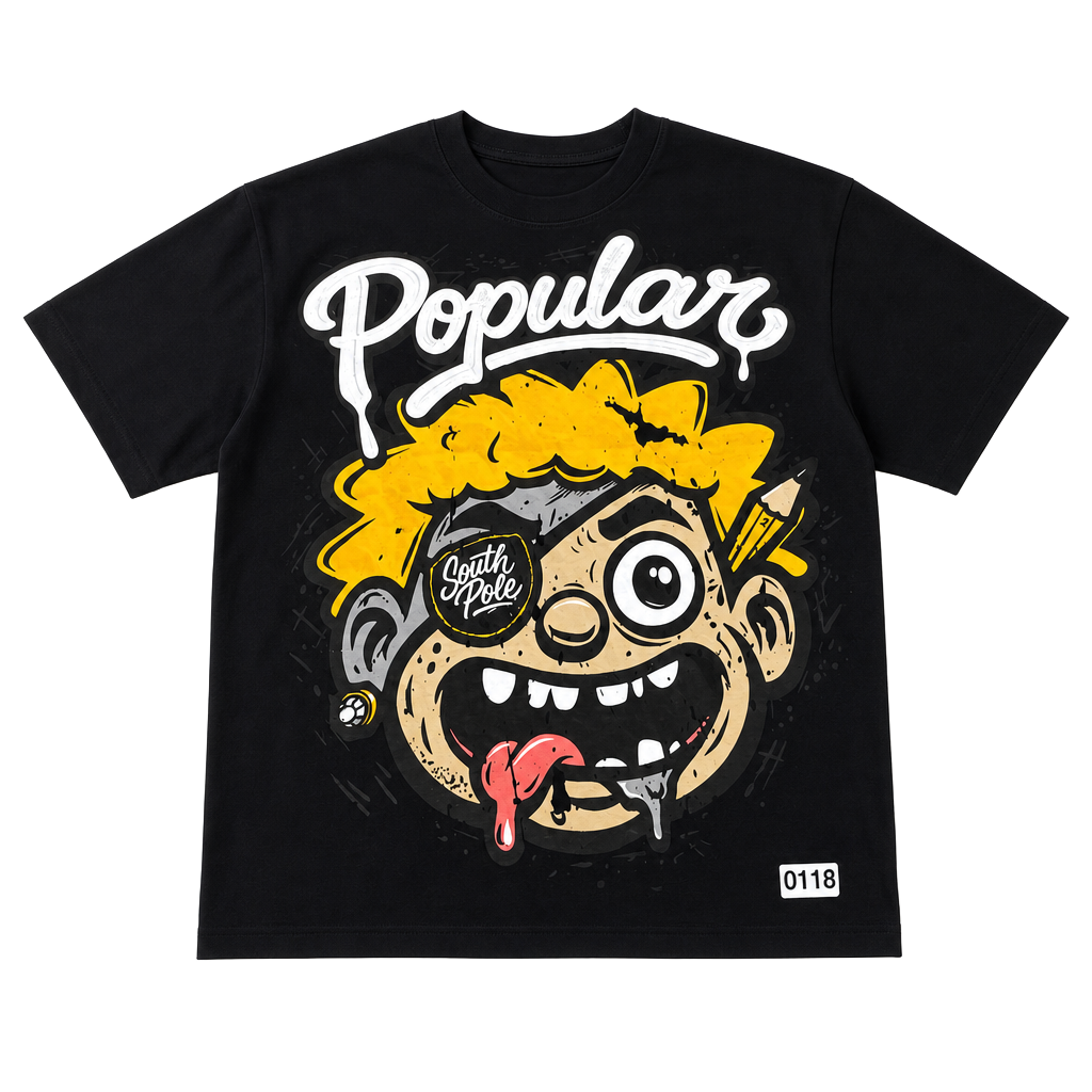 Southpole Popular Graphic Heavyweight T-Shirt Size M 1