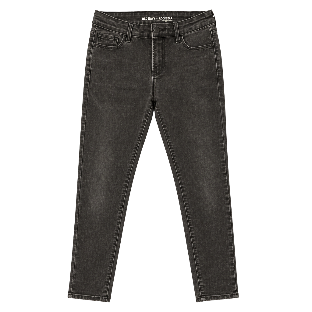 Old Navy Rockstar High Rise Skinny Jeans Gray Size 4 Petite 1