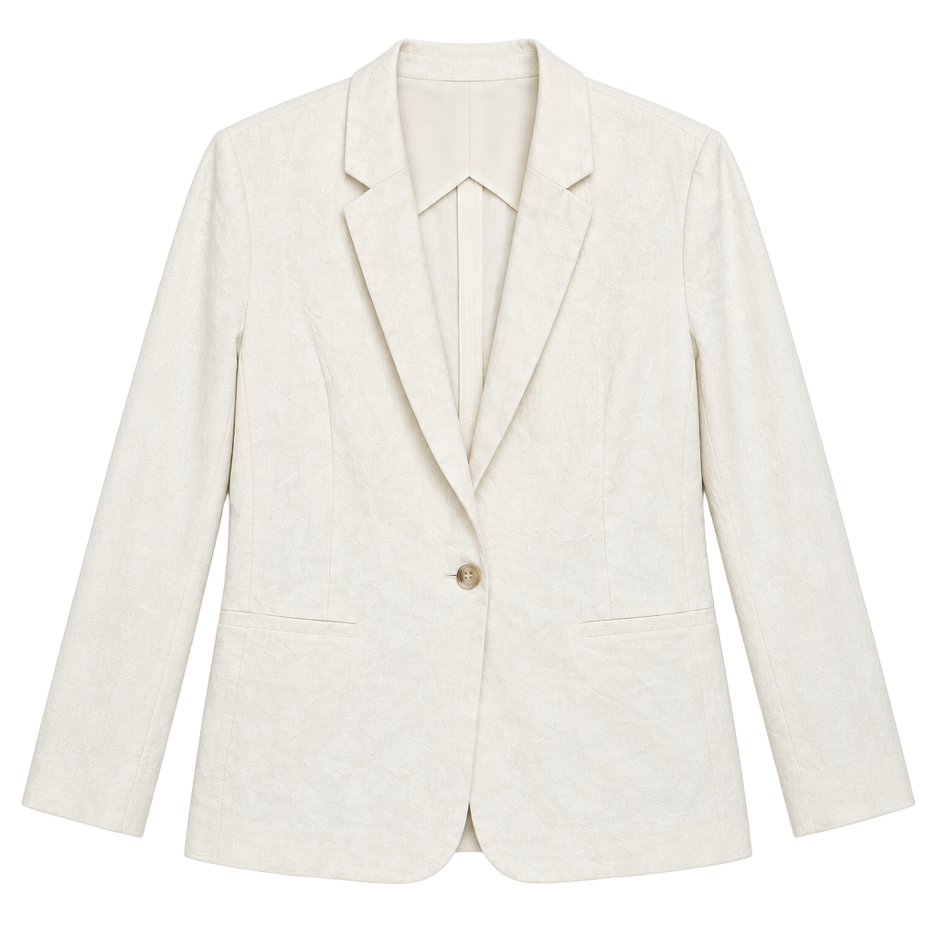 LC Lauren Conrad Blazer Size L White Linen Blend 1