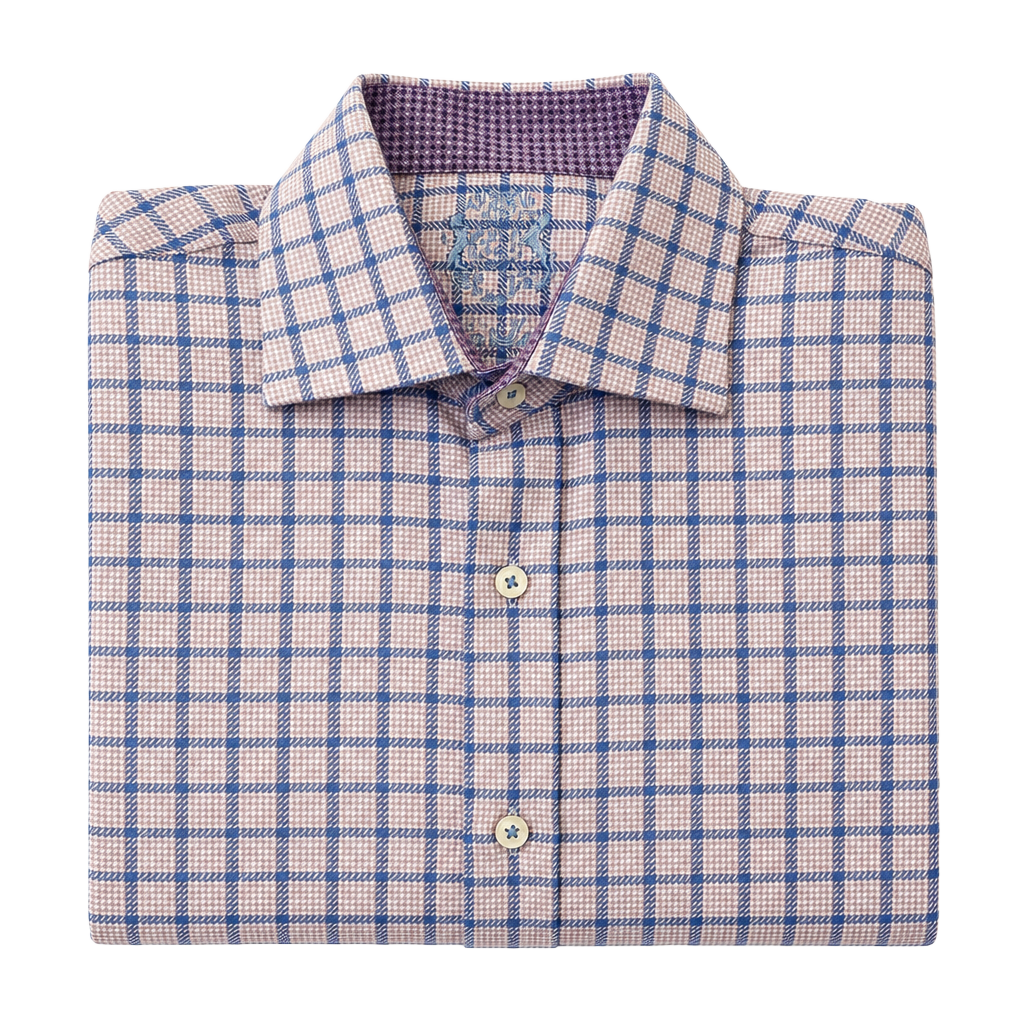 English Laundry Mens Long Sleeve Plaid Check Dress Shirt Size 16 34/35 1