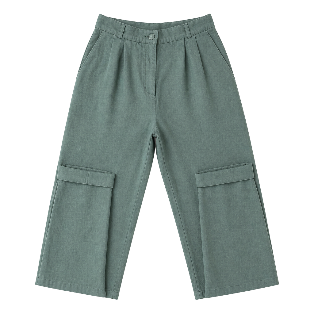 Talbots Vintage Green Linen Blend Pleated Trousers Pants Size 10 1