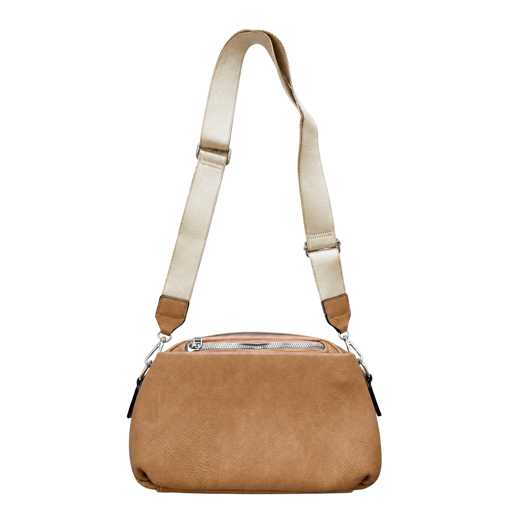 Women's Barrel Crossbody Bag - Brown 1