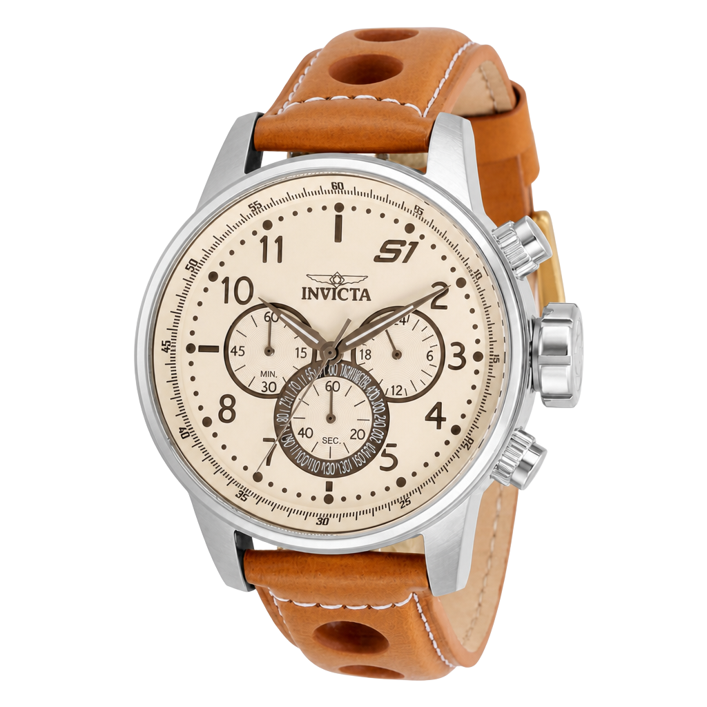 Invicta Men's 16009 S1 Rally Quartz Chronograph Brown Leather Watch 1