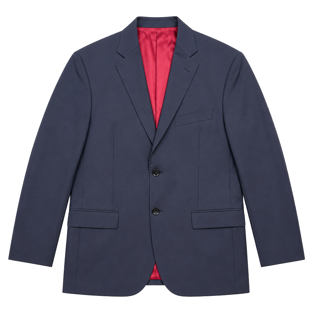 Saks Fifth Avenue Made in Italy Wool Two-Button Black Blazer Est 42R see measurements 1