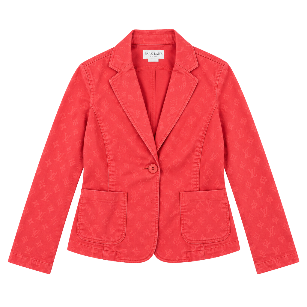 Pendleton Coral Cotton Spandex Blazer Size M 1