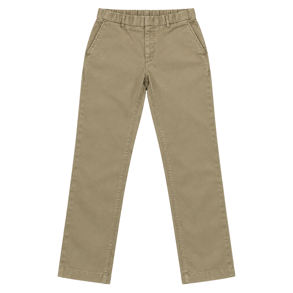 Tommy Hilfiger Chinos Pants Size 32x32 Khaki Slim Fit Flat Front Trousers 1