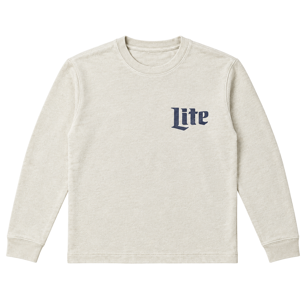 Miller Lite Sweatshirt Size XXL White The Original Pilsner Graphic 1
