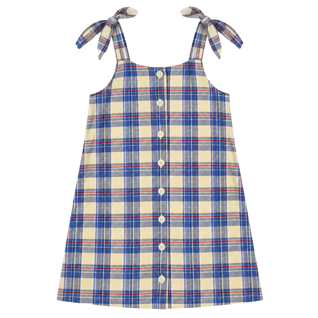 GAP Plaid Halter Dress Size M Petite 1