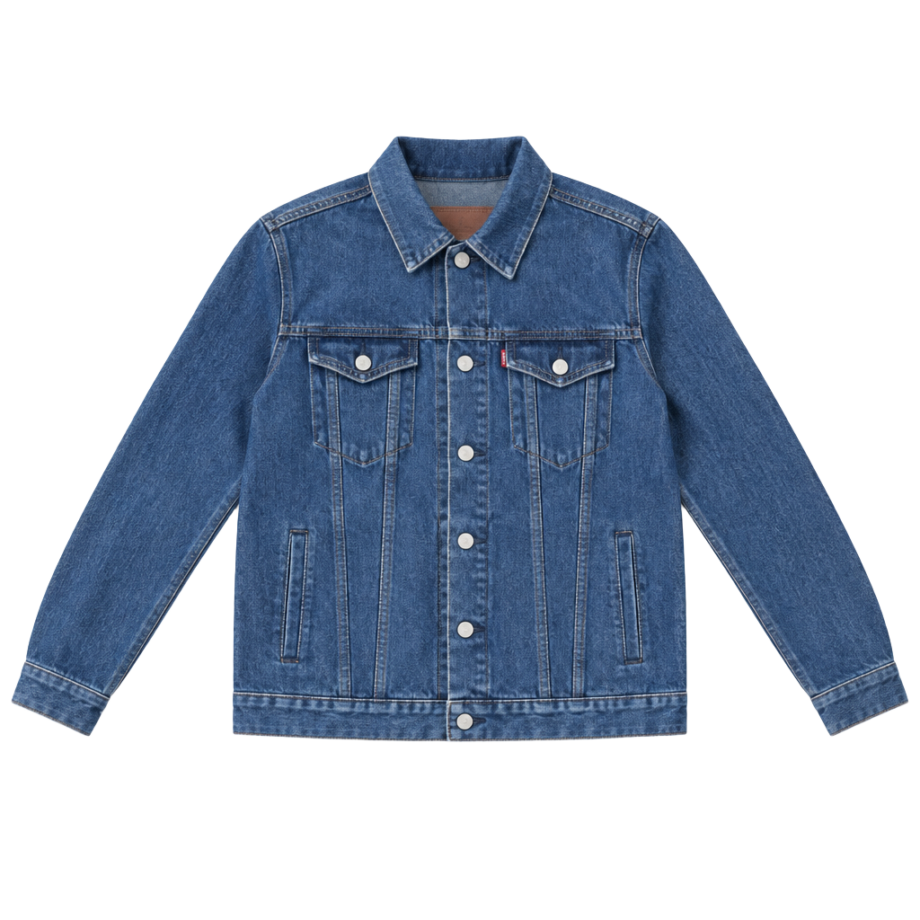 Levi's Trucker Jacket Size XL Blue Denim Button Up Long Sleeve 1