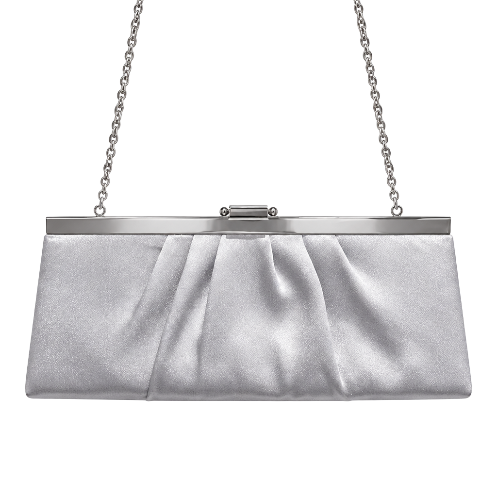 Gunne Sax Silver Crossbody Bag with Chain Strap 1