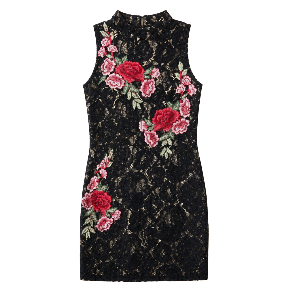 AUW BLACK LACE DRESS 1