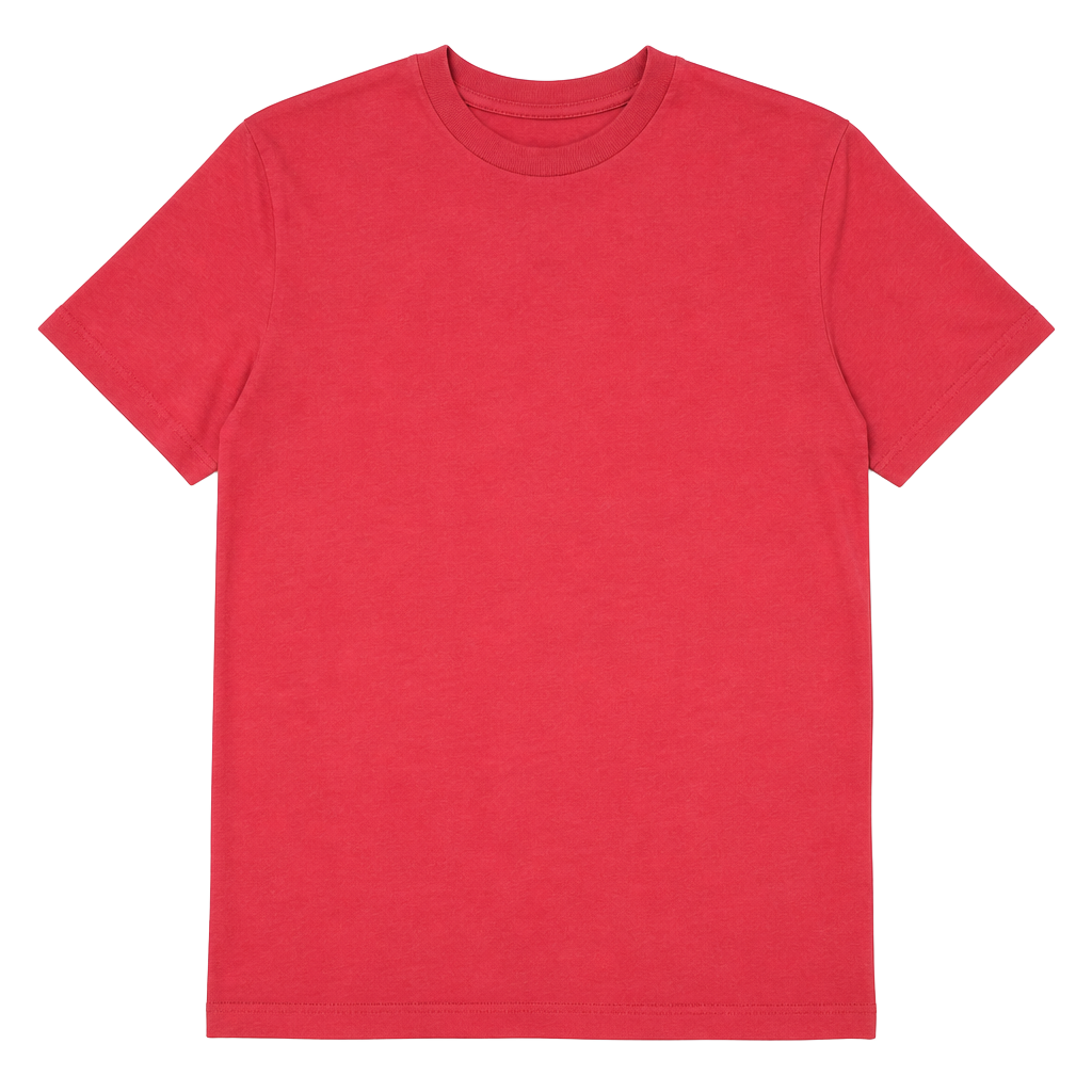Charlie Hustle Essential Short Sleeve Crew Neck T-Shirt, Pink/Coral, Size Large 1