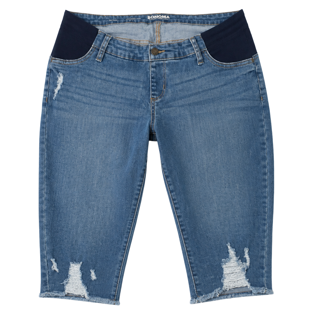 Sonoma goods for life Straight Crop Jeans Womens maternity 1