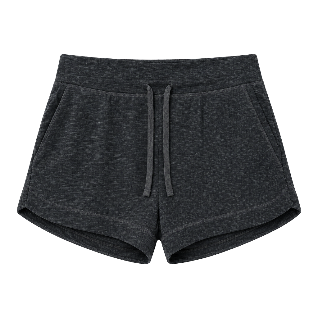 Athleta Athletic Shorts Size S Gray Drawstring Pockets 1