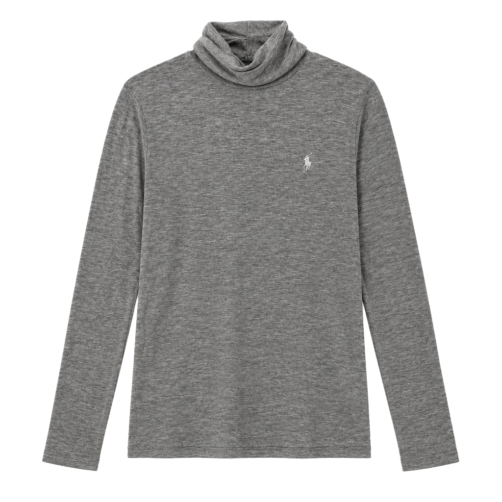 Ralph Lauren Sport Turtleneck Size XL Grey Lyocell Blend Long Sleeve 1