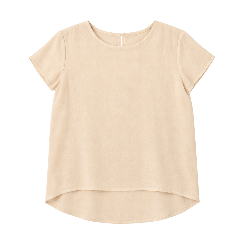 Cuyana Silk Blouse Size SM Blush Pink Short Sleeve Top 1