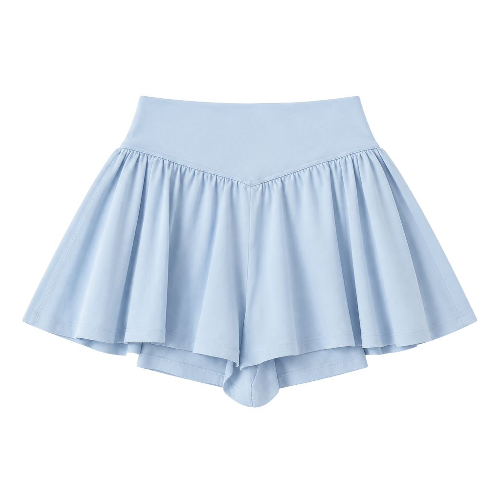 Offline by Aerie Skort Size XL Light Blue Ruffled Active Tennis Skirt 1