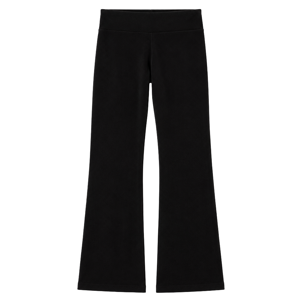 Pact Flare Pants Size M Black Organic Cotton Yoga 1